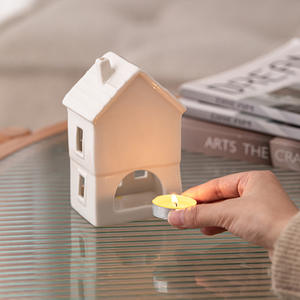 Bougeoir en céramique nordique moderne en gros, décoration d'intérieur, adapté à la Saint-Valentin, <span class=keywords><strong>porcelaine</strong></span> sans glaçure, <span class=keywords><strong>bougie</strong></span> écologique - Product Image 5