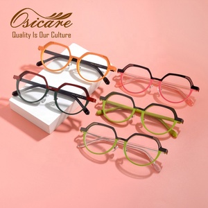 Gafas de Alta Calidad con Logotipo Personalizado en Color, Hechas a Mano con Acetato, Monturas Ópticas para Hombre y <span class=keywords><strong>Mujer</strong></span> con Certificación CE - Product Image 1