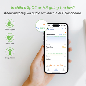 Wellue KidsO2 Thông Minh Nhi Máu Oxy SpO2 Độ Bão Hòa Màn Hình Di Động Ngón Tay Đo Oxy - Product Image 5