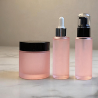 Impression d'écran personnalisée, étiquette privée, ensemble de produits de soin de la peau, crème pour le visage, parfum, 30 ml, 50 ml, 100 ml, emballage de luxe, flacon en verre avec vaporisateur