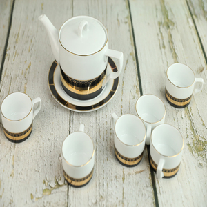 Fournisseur Fabricant Prix usine Service à thé en céramique porcelaine personnalisé de haute qualité Plaqué or Kim Lai - Product Image 4