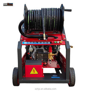 150Bar jalan pembersih saluran pipa pembuangan, mesin ular pembersih saluran pembuangan aliran 45L - Product Image 5