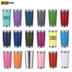 Custom Logo Tumbler Wholesale Bulk 20oz 30oz Insulated Beer Vasos Drink Cup Travel <strong>Coffe</strong> Mug <strong>Termos</strong> Cafe Stainless Steel Tumbler - Product Image 6