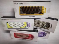 Logitech P O P Tombol Nirkabel Coklat Beralih Nirkabel Mekanik Keyboard 85 Tombol Keyboard
