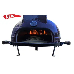 SEB/स्टील अंडा BBQ 21 इंच Tabletop Horno Pizzero सबसे अच्छा चीनी मिट्टी Kamado पिज्जा ओवन