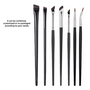 Pincel de Maquillaje de Precisión con Punta Fina para <span class=keywords><strong>Corrector</strong></span> y Delineador, Pelo Sintético, Mango de Madera, para Detalles y Rincón de Ojos, T22, Marca Privada - Product Image 6