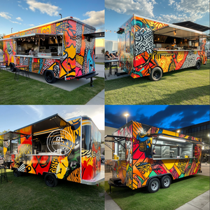 Camion de nourriture entièrement équipé pour la restauration Chariot de nourriture pour hot-dog USA Remorque de nourriture personnalisée avec équipement de cuisine de restaurant complet - Product Image 5