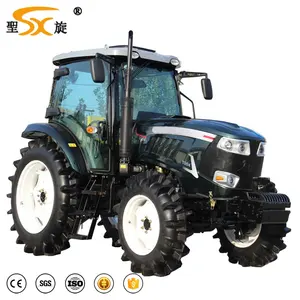 Tractor agrícola con aire acondicionado, máquina agrícola con precios de equipos, 4wd, 100hp