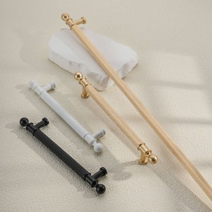 ארון מתכת עם דלת ארוכה ידית ארוכה ידית זהב ארון בגדים דקורטיביים קלאסי ארון למשוך ידית 4630 - Product Image 3