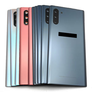 Original pour Samsung pour <span class=keywords><strong>Galaxy</strong></span> Note10 boîtier noir panneau boîtier porte arrière <span class=keywords><strong>coque</strong></span> en verre couvercle de la batterie avec barre pour les modèles N97 - Product Image 3