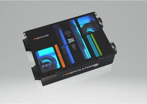 Ventilador de Recuperación de Calor de Alta Eficiencia con Diseño Gráfico, 250cmh <span class=keywords><strong>HRV</strong></span> 2024, Purificador de Aire Fresco para Hogares Residenciales, Motor DC sin Escobillas - Product Image 3