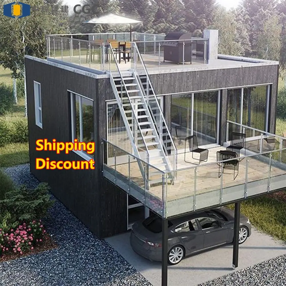 CGCH 20ft expandable container homes cheap prefab portable house for sale luxury modular homes prefab mobile house