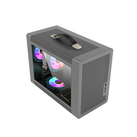 Zeromaster Desktop Mini Computer Case PC Cabinet Computer Micro ATX Mini ITX Case Gaming Case Tempered Glass Portable PC Stock