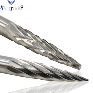 Juego de 20 fresas rotativas y brocas cónicas pulidas de carburo de tungsteno sólido de 3x3 mm con vástago de 1/8 de pulgada (3 mm) OEM - Product Image 2