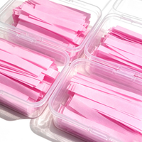 Ruban en papier rose pour rehaussement de cils, compensateur pour teinture et lamination, protège-cils en papier