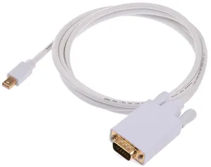 Cabo Mini DP para VGA macho para macho Thunderbolt Mini porta de exibição para cabo adaptador VGA para Macbook Pro Air Mini iMac