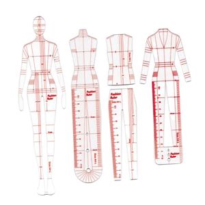 Modello di disegno di figura per gli strumenti di misurazione per disegnare disegni di moda - Product Image 2