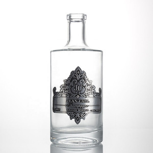 Nhà Máy Bán tự dính vàng sáng dập nổi cong nhôm kim loại dán rượu rượu nước hoa chai nhãn nhôm nhãn - Product Image 5