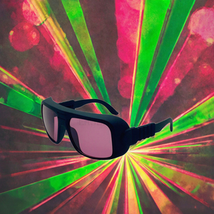 男性と女性の目の保護のためのプレミアムレーザーメガネ755nm 808nmピンクレーザー安全ゴーグル - Product Image 3