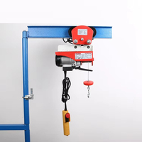 Palans électriques BADA neufs 180/220W 230V/120V avec chariot, 1 tonne, câble métallique, télécommande pour hôtels et levage