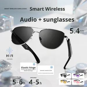 2 Gafas Inteligentes con Bluetooth, Encendido/Apagado Automático, Diseño <span class=keywords><strong>de</strong></span> Bisagra Metálica, Gafas <span class=keywords><strong>de</strong></span> Sol con Audio IA y Micrófono para Música, Llamadas y Traducción - Product Image 2