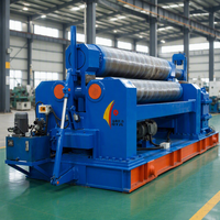 Machine à cintrer les tôles à trois rouleaux sur mesure pour usine, Cintreuse de tôles à 3 rouleaux, Rouleuse de tôles