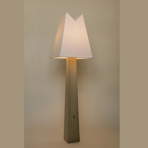 Minimalist Designer Floor Lamp Tall Wood Base Led Light Warm Tone <b>Indoor</b> <b>Lighting</b> - Product Image 1