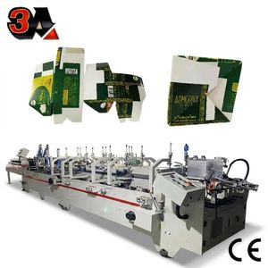 CQT-900 Second Hand Type Automatic Bottom Lock <b>Folder</b> Gluer Automatic Automatic Carton Box <b>Folder</b> Gluer Machine - Product Image 1