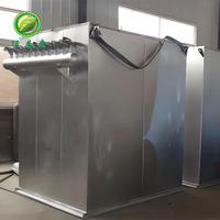 Extracteur de poussière sanitaire en acier inoxydable à jet pulsé avec filtre à sac pour moulin à farine, dépoussiéreur à sac en tissu à jet pulsé