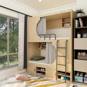Full-Size Smart Capsule Hotel <b>Beds</b> on Sale Bunk <b>Bed</b> Design With Space Container Sleeping Pods Furniture Sets <b>Double</b> Decker Space - Product Image 5