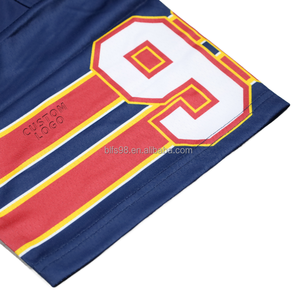 Camiseta de Jersey de Manga Corta con Cuello en V y Estampado de Arcoíris Azul para Hombre, con el Número 9 y 0 en las Mangas, Estilo Deportivo, Corte Regular - Product Image 6