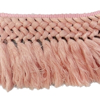 Accessoires vestimentaires, textiles de maison, jupes décoratives de style chinois haut de gamme, tissés à la main, avec franges et pompons noirs, de la marque Jiay.