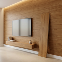 Houtnerf SPC wandpaneel, milieuvriendelijk, krasbestendig, waterdicht vinyl voor woonkamer, tv-wand en badkamer, modern design