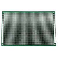 9*15CM Papan Universal Serat Kaca Berlapis Timah Dua Sisi Tebal 16mm Pitch 2.54mm PCB/PCBA Sirkuit Serbaguna Berlubang