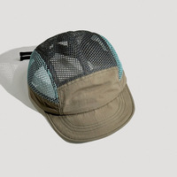 Gorra de Verano Personalizada con Bordado, Visera Plana, Secado Rápido, para Senderismo, Campamento, Deportes al Aire Libre, Malla Tropical, para Hombre