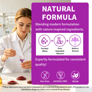 OEM Private Label 60ml Natural <b>Saffron</b> Extract Liquid Drops <b>Supplement</b> for Relaxation Mood Support & Overall Wellness - Product Image 5