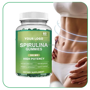 OEM Spirulina Gummy Vitamin Suplementos Super Greens Spirulina Gummies para Inmune & Digestive - Product Image 1