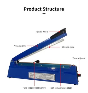Scelleuse <span class=keywords><strong>thermique</strong></span> manuelle 400 mm à succès – Appareil de thermoscellage portable pour sacs plastiques, films et emballages alimentaires - Product Image 3
