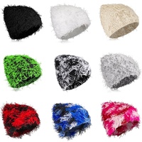 Bonnet Rétro Unisexe Sans Bord en Tricot Chaud d'Automne avec Broderie 3D Personnalisée – Casquette Tendance pour Hommes et Femmes