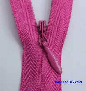 Cremallera Invisible Ecológica YKK Auténtica, Color Rojo Rosa, Borgoña, Morado Oscuro, 20cm-60cm, Material Plástico para Prendas y Vestidos - Product Image 3