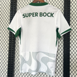 Ropa de fútbol de verano Nueva temporada 2025/26 Sporting Away Jersey Uniforme de manga corta Competiciones de clubes europeos con - Product Image 3