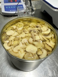 Champignon nấm trong nước muối đóng hộp thái lát đóng hộp nấm với quá trình bảo quản - Product Image 4