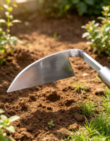 Outil de jardinage multifonctionnel torsadé avec manche en bois, faucille et houe pour le désherbage quotidien, la récolte du riz et du blé, et le jardinage en zones inondées