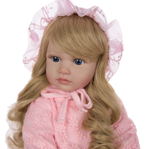 Poupée <span class=keywords><strong>reborn</strong></span> réaliste <span class=keywords><strong>60cm</strong></span> avec robe rose Look Like Real <span class=keywords><strong>reborn</strong></span> baby Baby <span class=keywords><strong>Reborn</strong></span> Doll Kits - Product Image 4