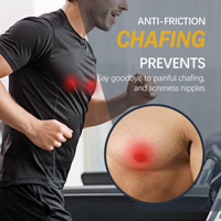 Protège-tétons jetables anti-frottement, bandes adhésives anti-irritation pour hommes, coureurs, sportifs et salle de sport