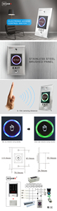 Contactless Door Release Open <strong>Access</strong> <strong>Control</strong> <strong>Exit</strong> <strong>Button</strong> with Infrared Sensor <strong>Exit</strong> Switch - Product Image 4