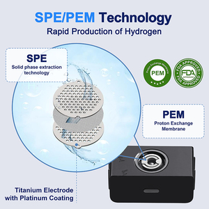 하이 퀄리티 PEM 발생기 350ml 수소 전해기 고순도 2000ppb 수소 발생기 물병 - Product Image 4