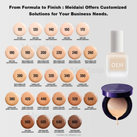 Fond de Teint Compact BB Crème Coussin d'Air Personnalisé OEM, Maquillage Visage, Imperméable, Longue Tenue, Contrôle du Sébum, SPF50+