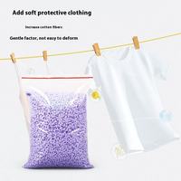 500g de perles de lessive écologiques jetables, booster de parfum pour le linge, adoucissant pour tissus, parfum amélioré