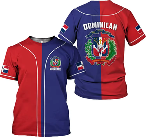 Camiseta con Nombre Personalizado de la Bandera de República <span class=keywords><strong>Dominicana</strong></span> para Hombre, Camiseta Extra Grande, Estilo Harajuku, Manga Corta, Productos de Envío Directo - Product Image 5